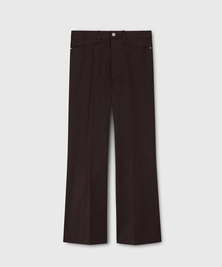RETRO BELL TROUSERS BORDEAUX