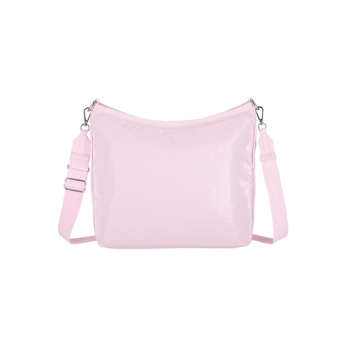 레스포색(LESPORTSAC) 아이스핑크 샤인 미디움 집 숄더백 [1014.MA04]