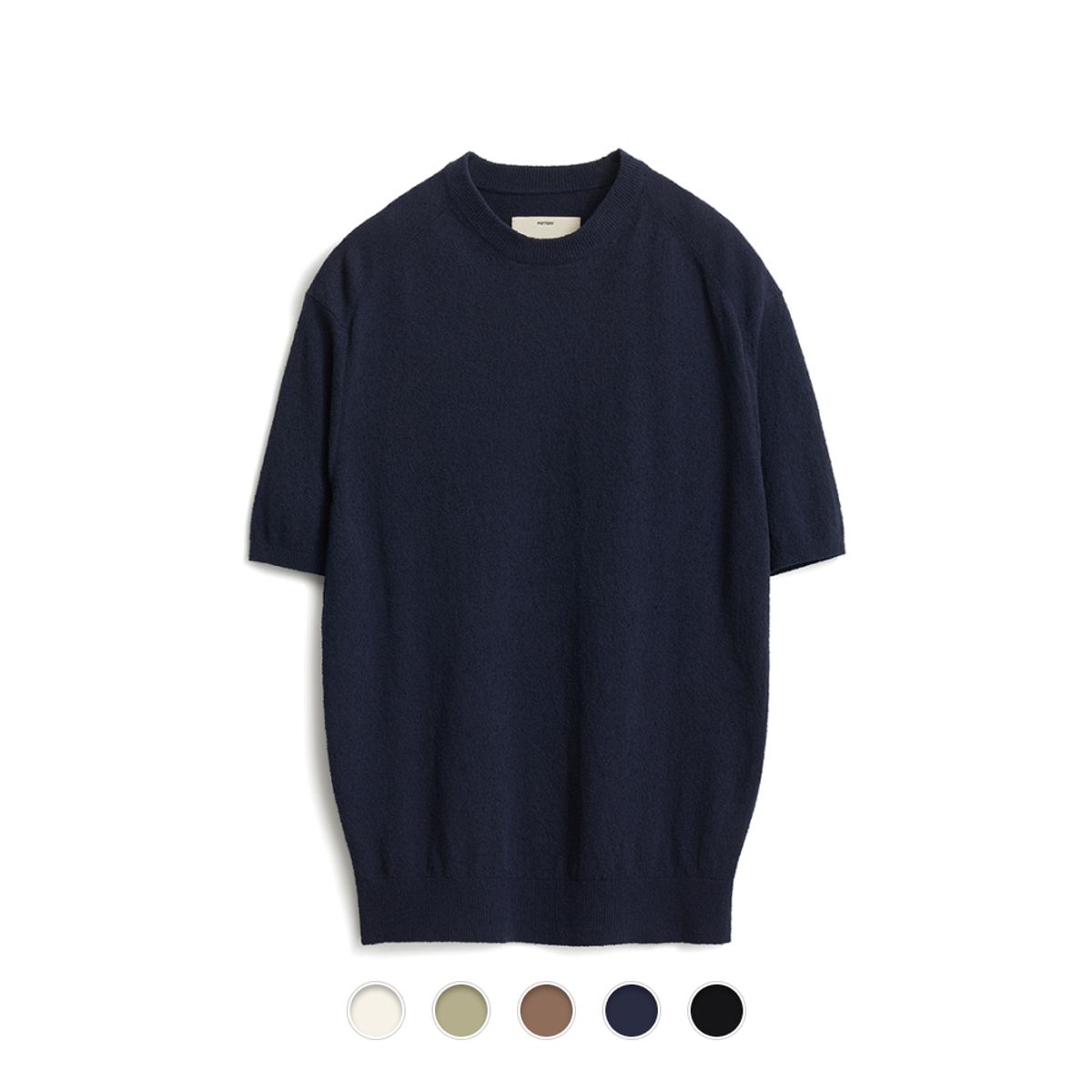 포터리(POTTERY) Short Sleeve Boucle Crewneck Knit - 5 Color