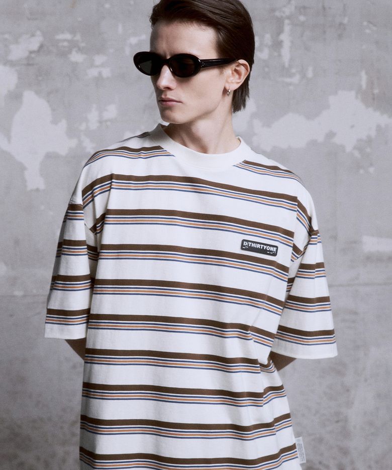 Multi Stripe T-Shirt (Almond)