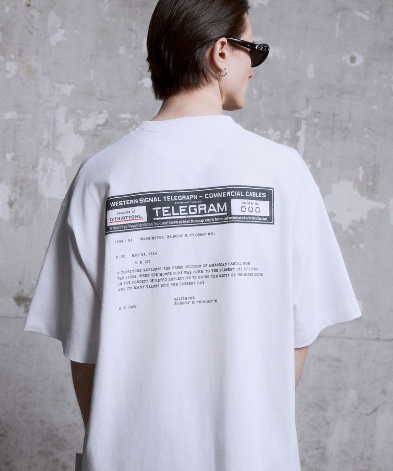 Telegram Letter T-Shirt (White)