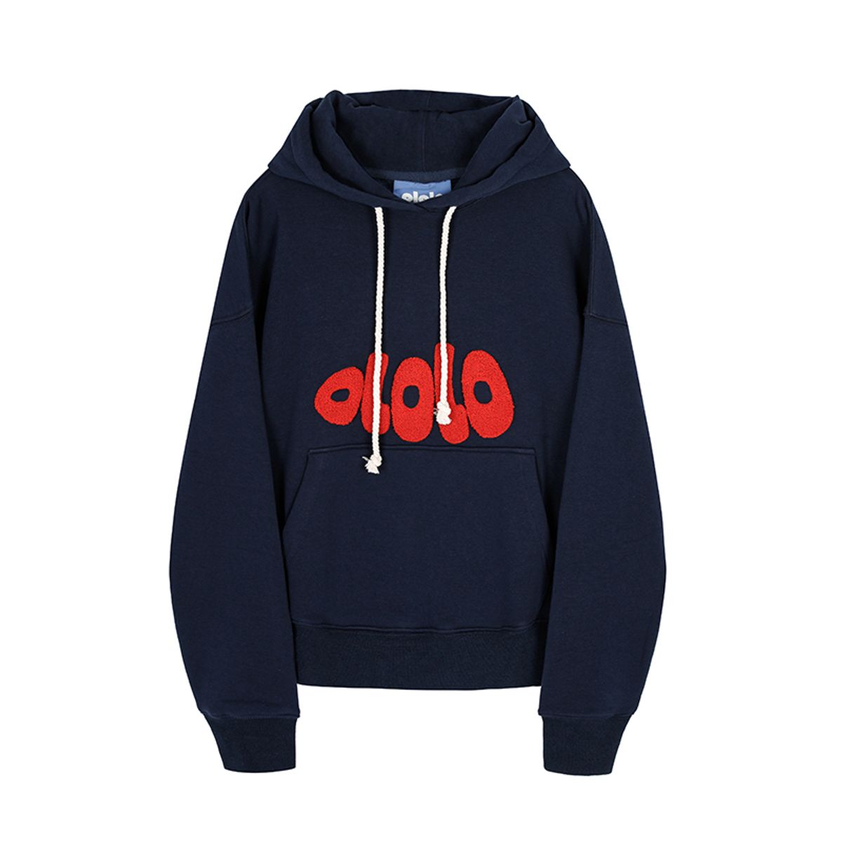 올롤로(OLOLO) Super Cozy Logo Hoodie - Navy