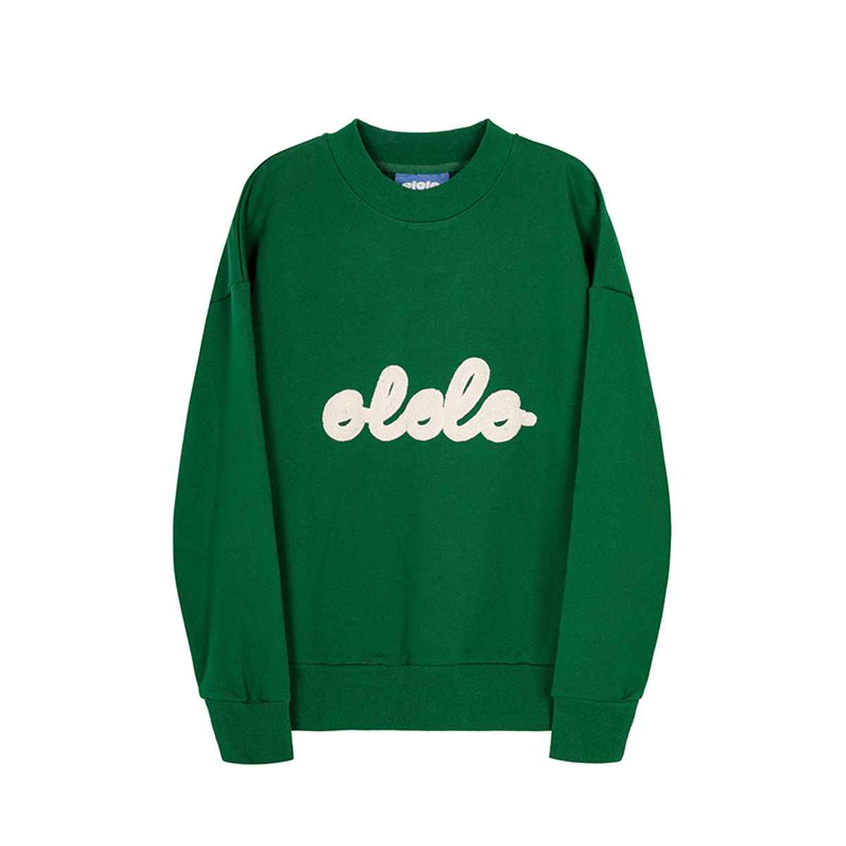 올롤로(OLOLO) Cursive Logo Sweatshirt - Green