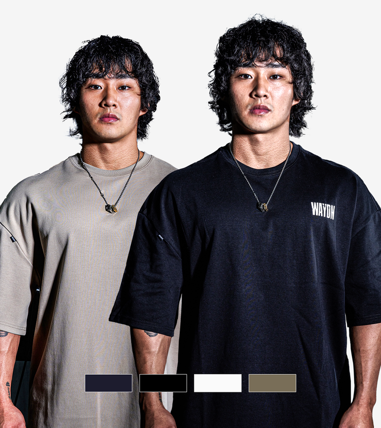 [2PACK]빈티지 로고 오버핏 숏 슬리브