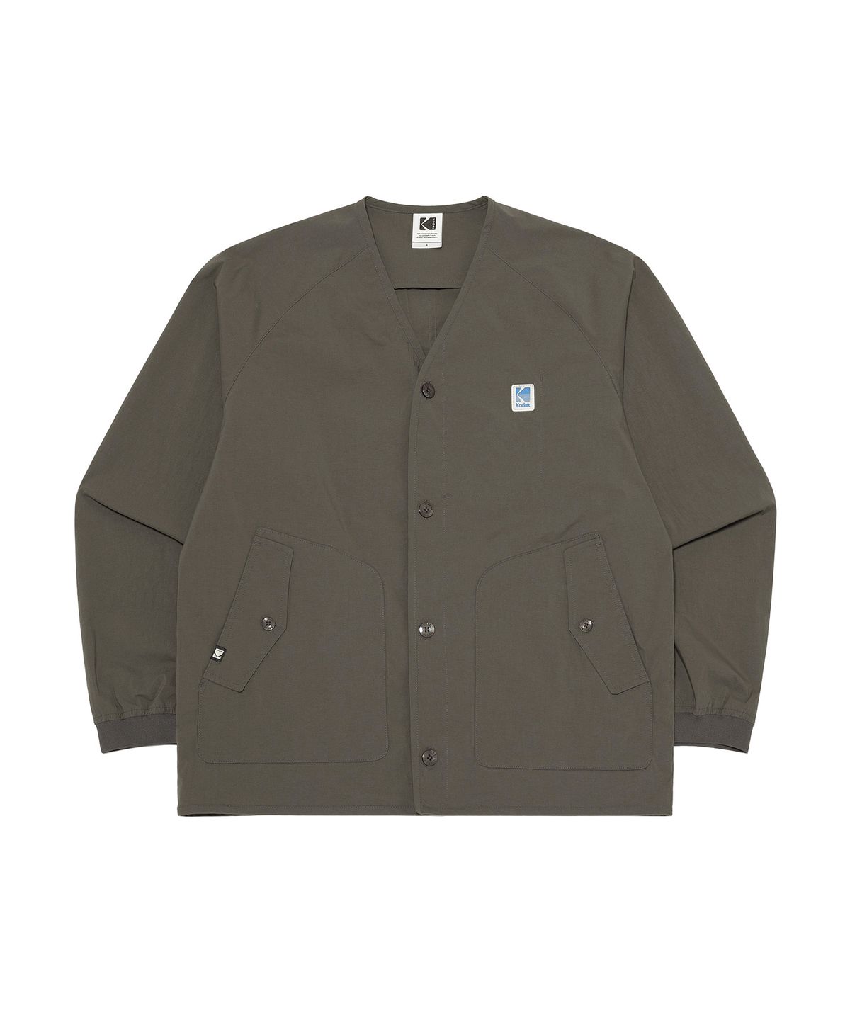 코닥(KODAK) 브리즈 브이넥 우븐 자켓 DARK GREY