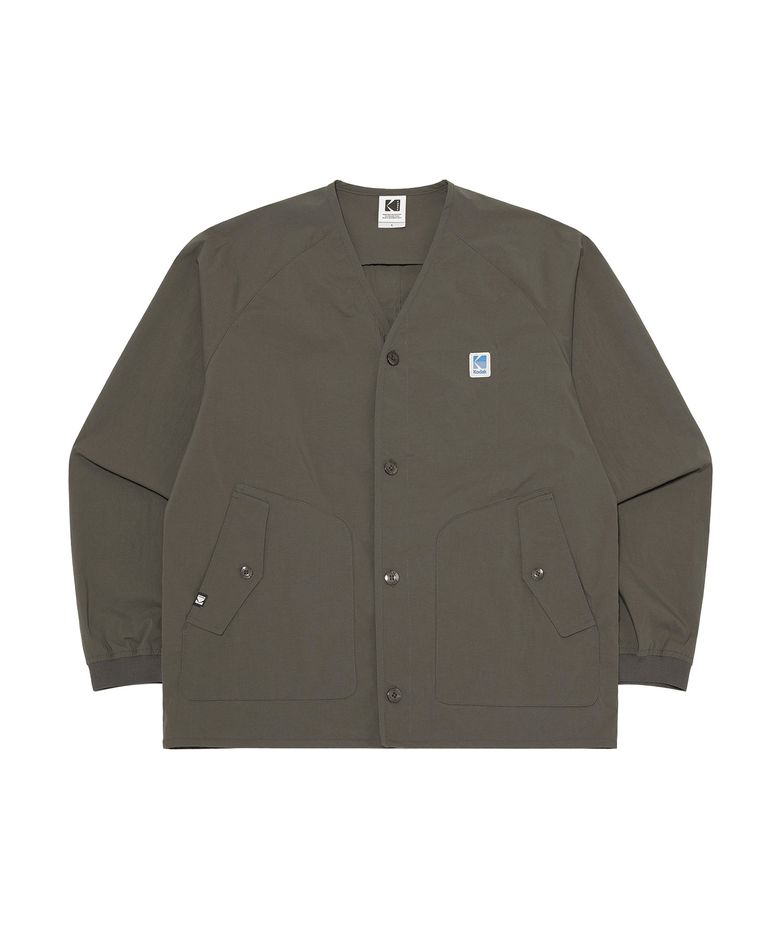 브리즈 브이넥 우븐 자켓 DARK GREY