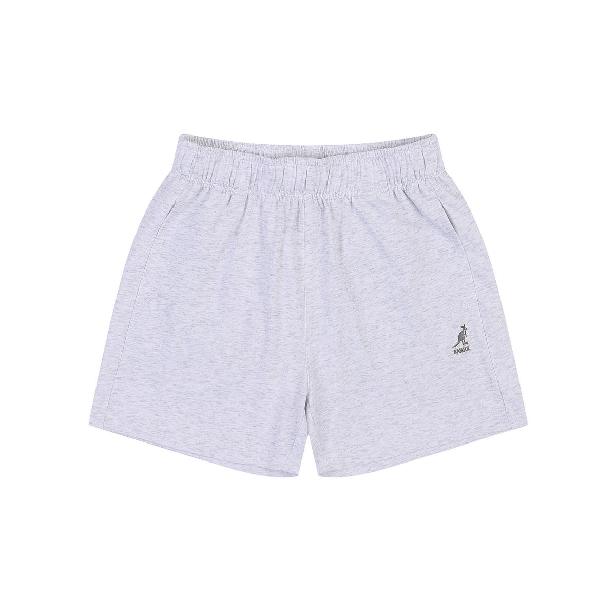 캉골키즈(KANGOL KIDS) 로고 포인트 쿨맥스 저지 쇼츠 RB 0108 멜란지 그레이