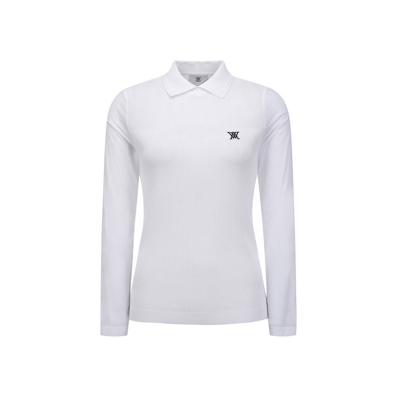 WOMEN SM HYBRID SWEATER_WH