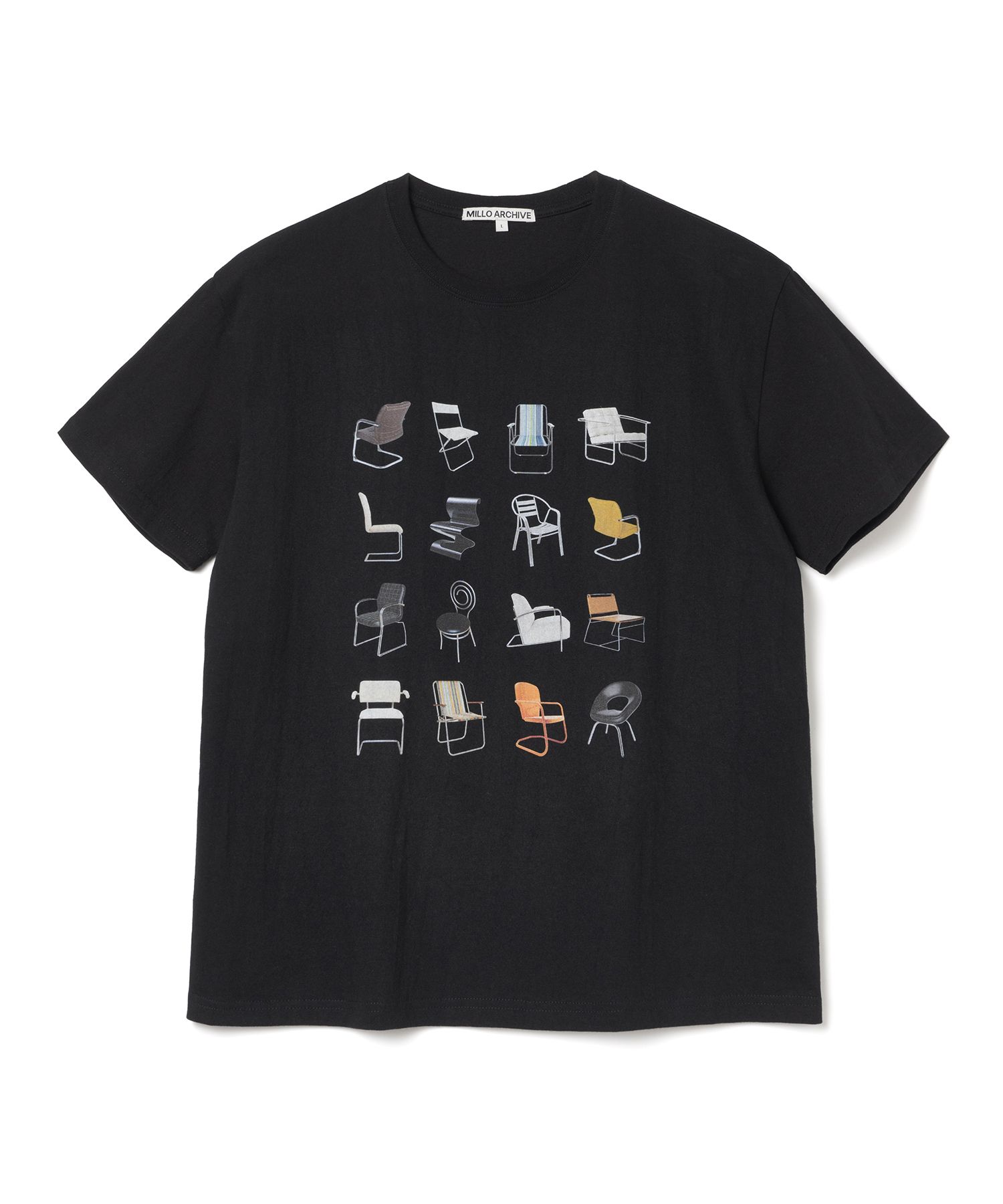 MILLO ARCHIVE ♥ Line Chair T-Shirts/ 追跡付 MUSINSA公式 | MILLO ARCHIVE Line Chair T-Shirt [Black]