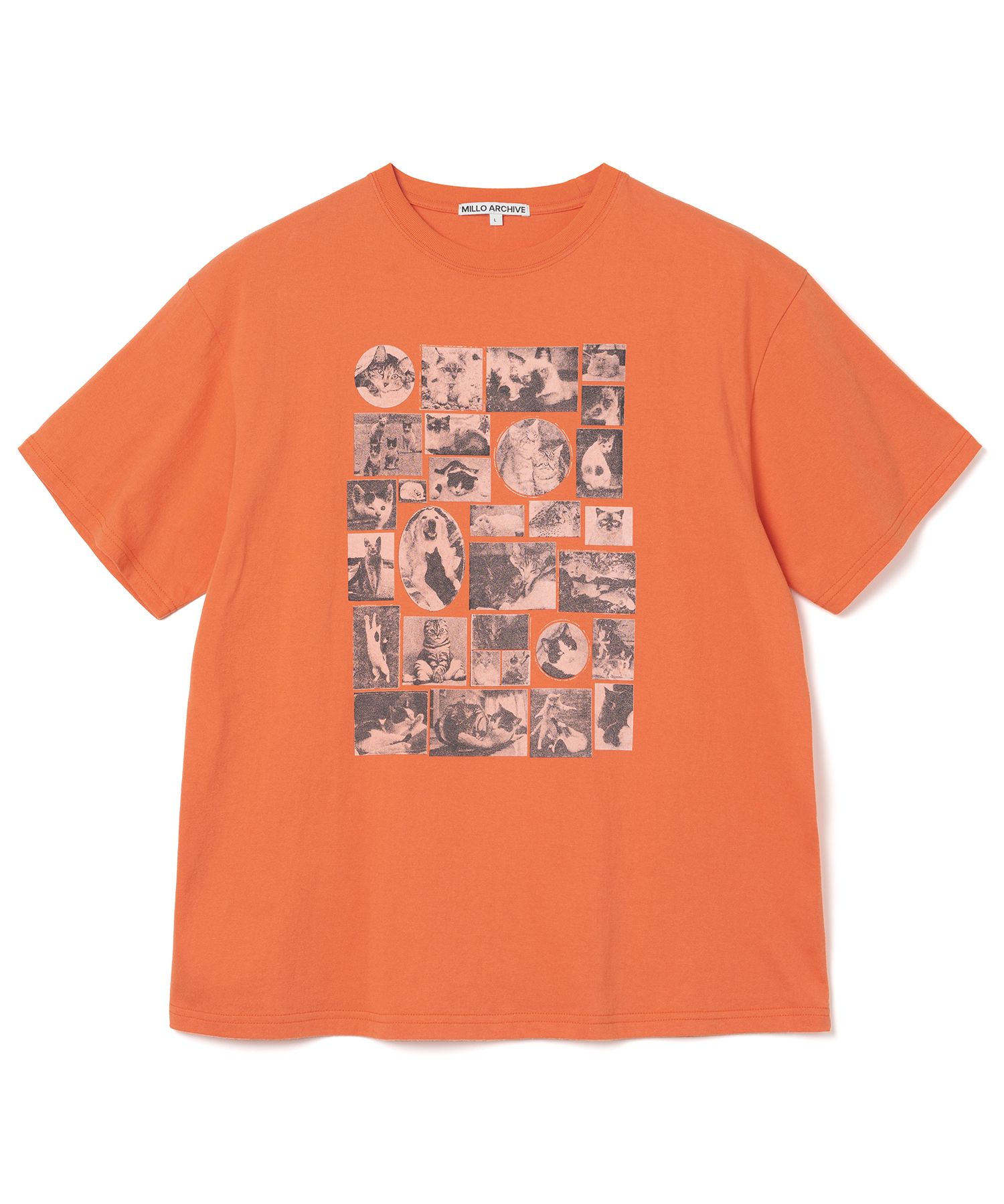 MILLO ARCHIVE ♥ Custom Frame Cat T-Shirts/ 追跡付 MUSINSA | MILLO ARCHIVE Custom Frame Cat T-Shirt [Orange]