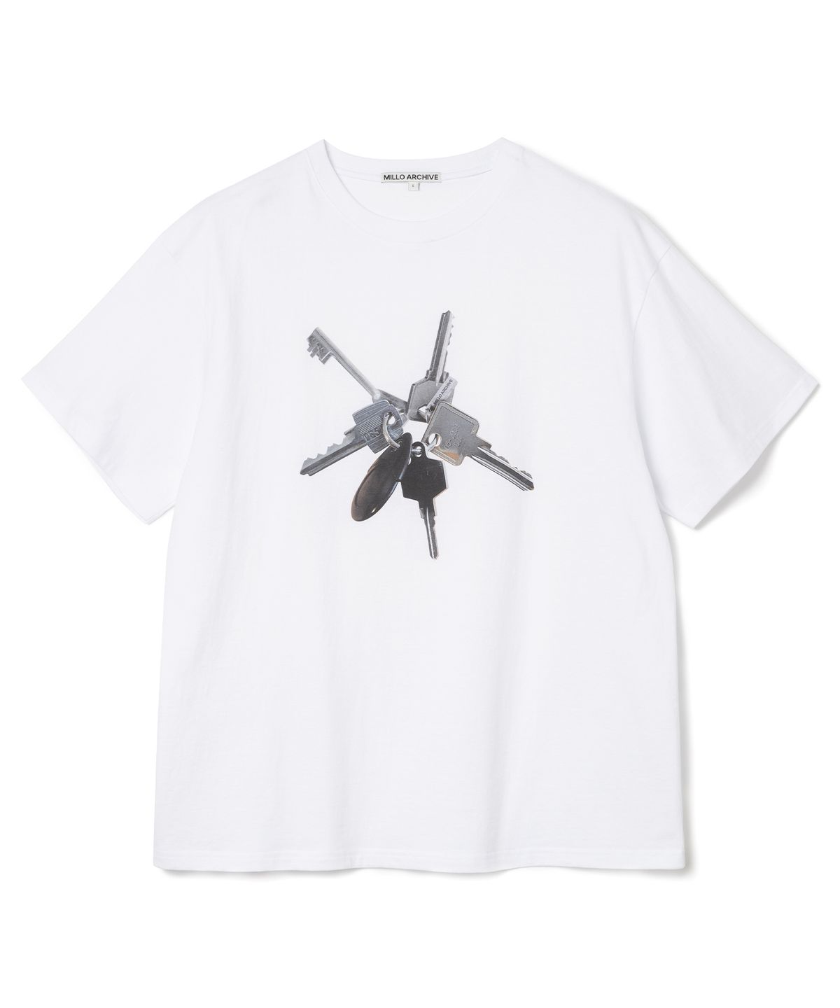 밀로 아카이브(MILLO ARCHIVE) 볼드 키 티셔츠 [화이트]