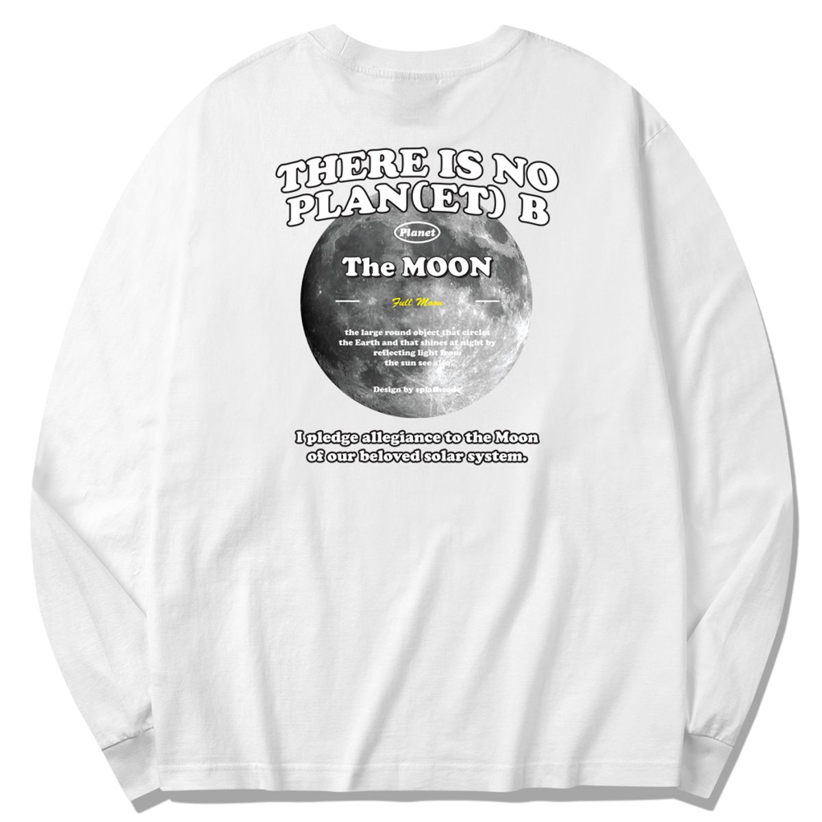 스플래시코드(SPLASHCODE) 롱슬리브 화이트 - 플래닛 문(Planet Moon)