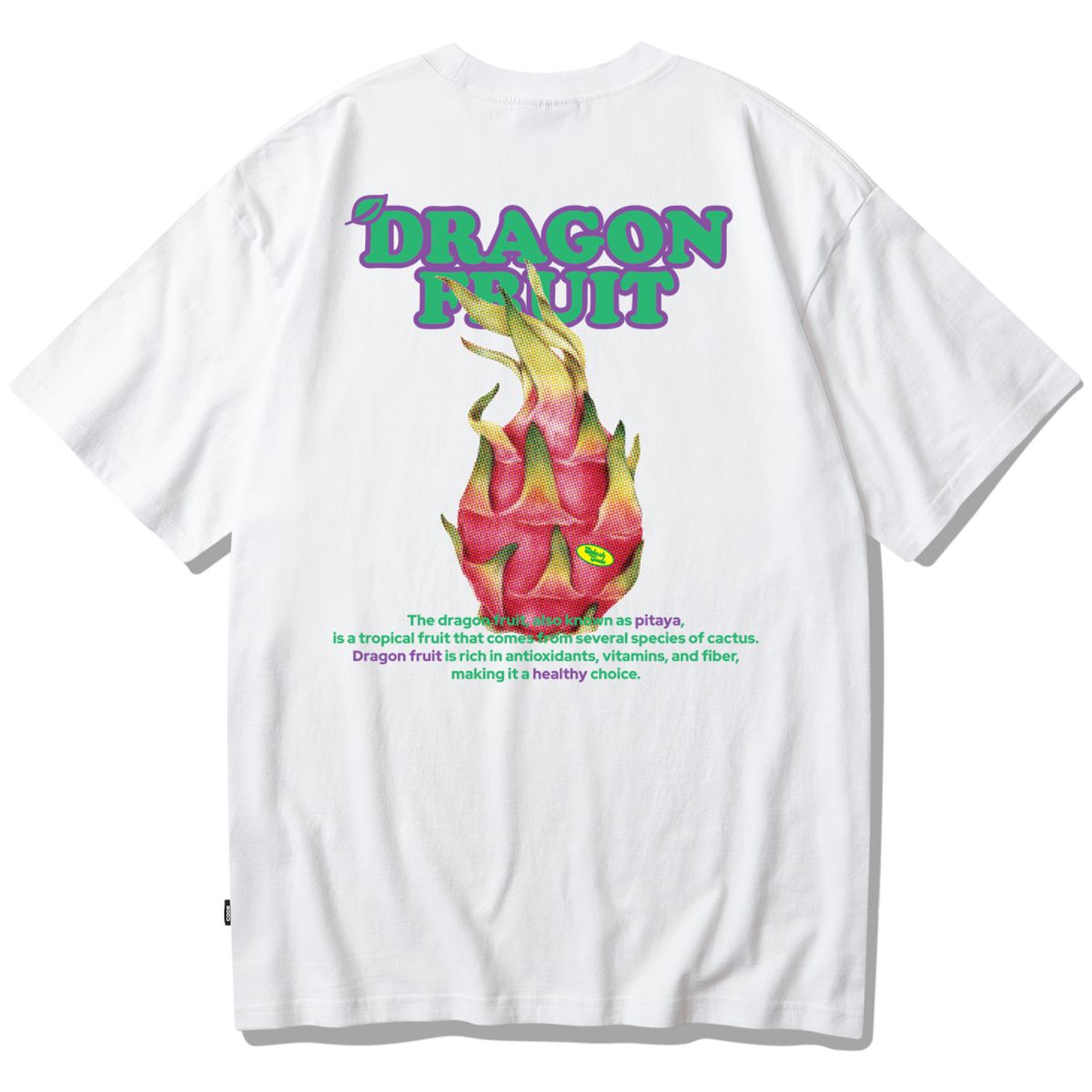 스플래시코드(SPLASHCODE) 반팔 티셔츠 화이트 - 용과(Dragon Fruit)
