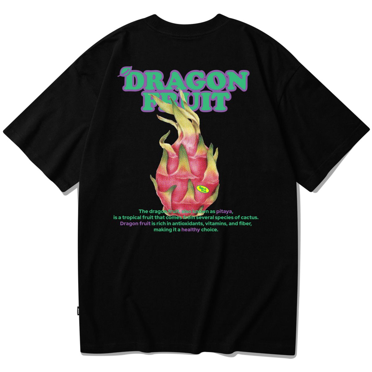 스플래시코드(SPLASHCODE) 반팔 티셔츠 블랙 - 용과(Dragon Fruit)