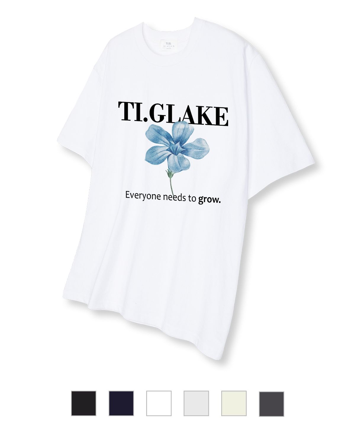 티글레이크(TI.GLAKE) 번치플라워 반팔 티셔츠_6color