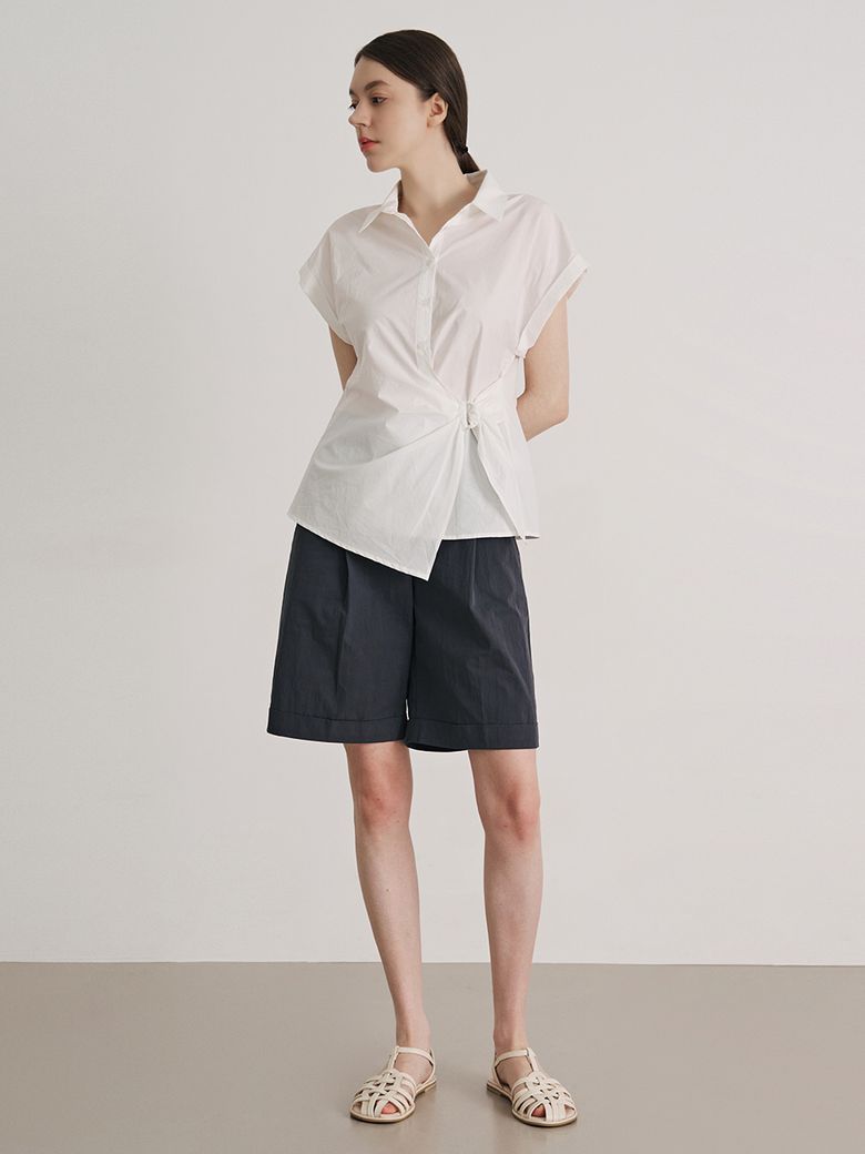 One tuck bermuda pants_YA6SPN2