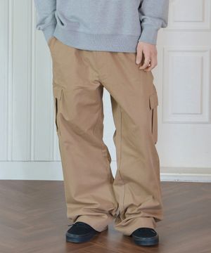 슬러브 코튼 카고 팬츠(베이지)