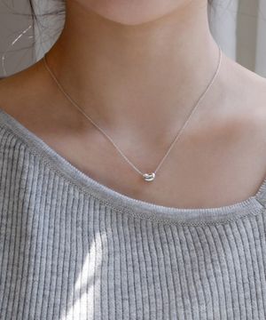 925실버 미니 드롭 물방울 목걸이 젤리빈/ Jellybean