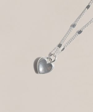 925실버 미니 하트 체인목걸이 밀라/ Mila