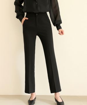 히든밴딩 핵스판 세미 부츠컷 슬랙스