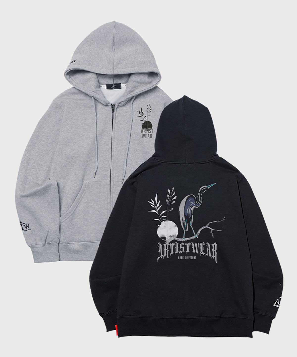아티스트웨어(ARTISTWEAR) [ATW] 오리엔탈 크레인 후드집업