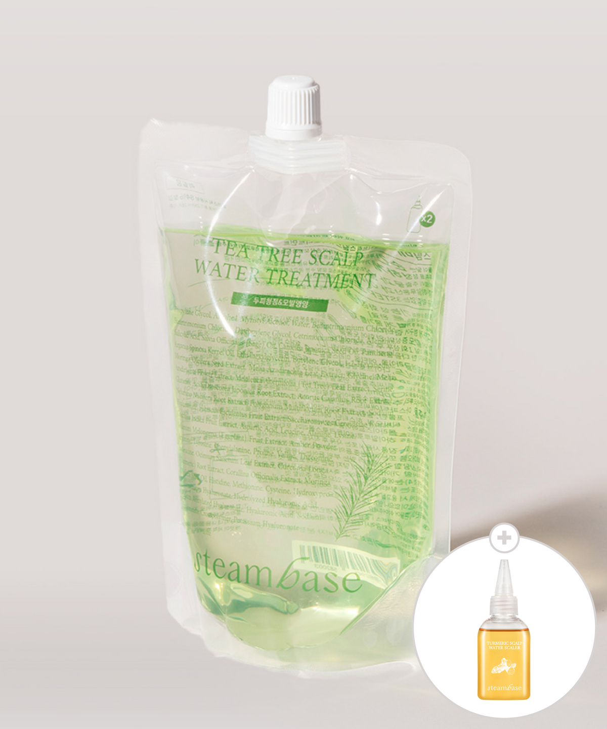 스팀베이스(STEAMBASE) 지성두피 올인원 티트리 트리트먼트 리필 500ml(터메릭 50ml 증정)