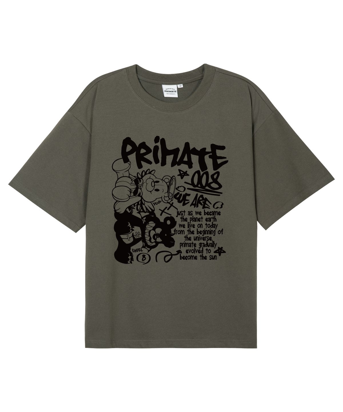 프라임에이트(PRIMATE) [COOL COTTON] ANGELDEM 오버핏 반팔티셔츠 8 COLORS