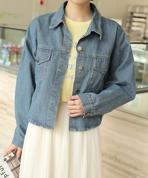 데일리 크롭 데님 자켓