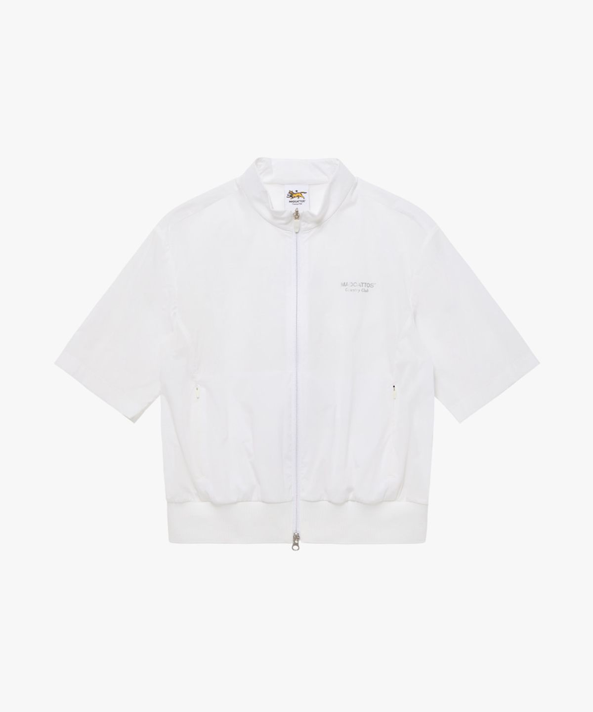 매드캐토스 컨트리클럽(MADCATTOS COUNTRY CLUB) MCC W S/S ZIP-UP JACKET-OFF WHITE