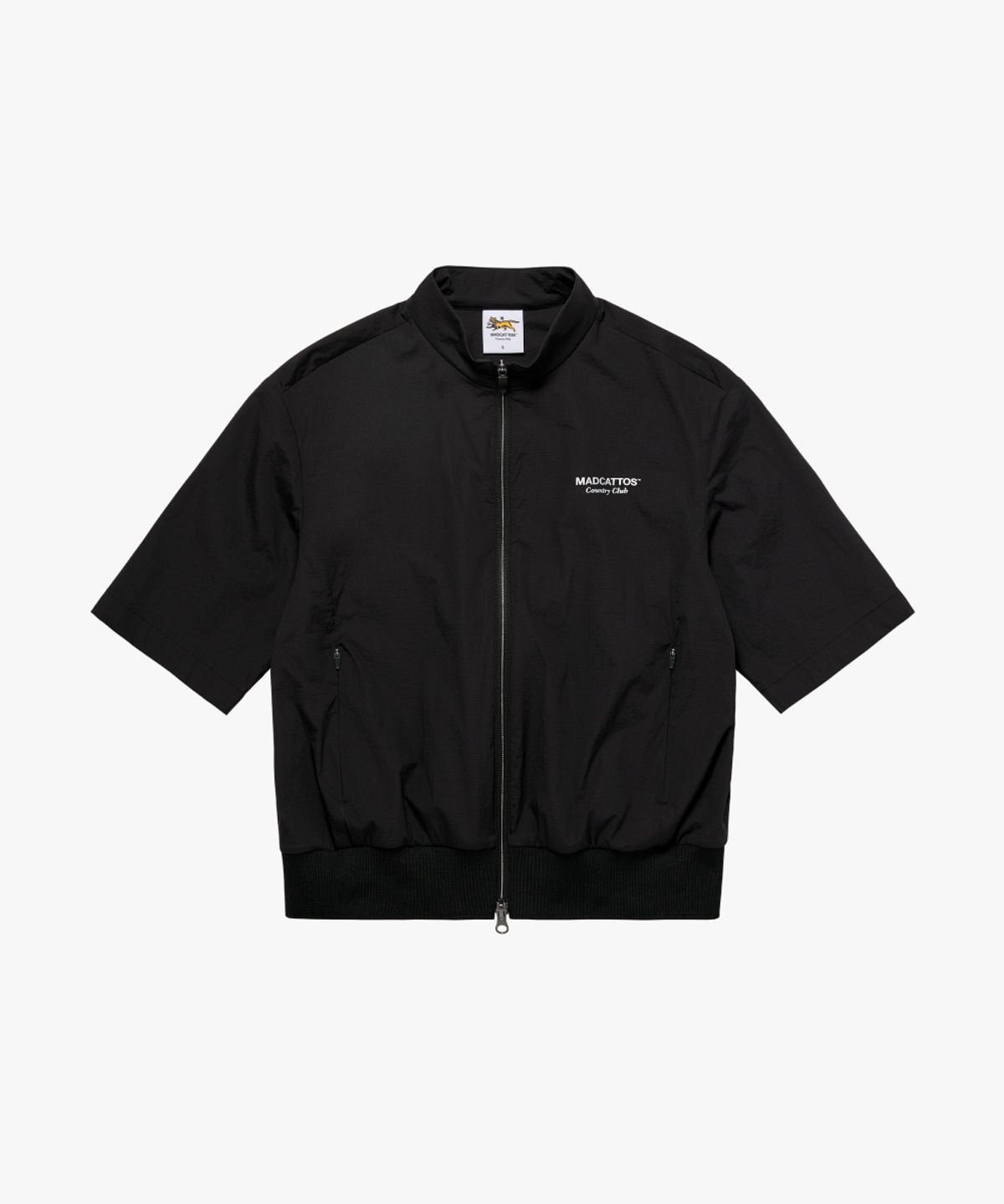 매드캐토스 컨트리클럽(MADCATTOS COUNTRY CLUB) MCC W S/S ZIP-UP JACKET-BLACK
