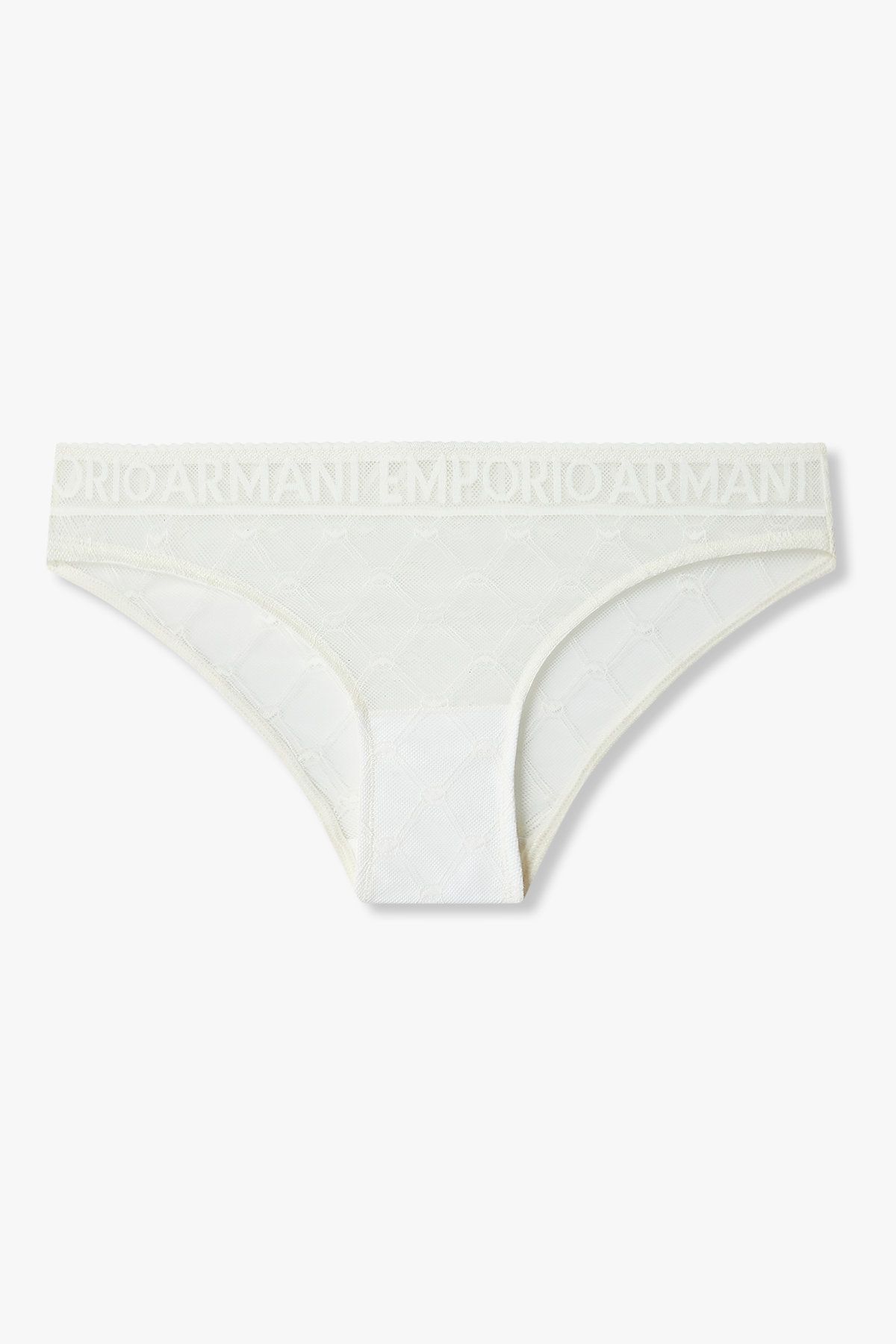 엠포리오 아르마니 언더웨어(EMPORIO ARMANI UNDERWEAR) 여성 다이아 패턴 메쉬 브리프 _화이트 0825111503