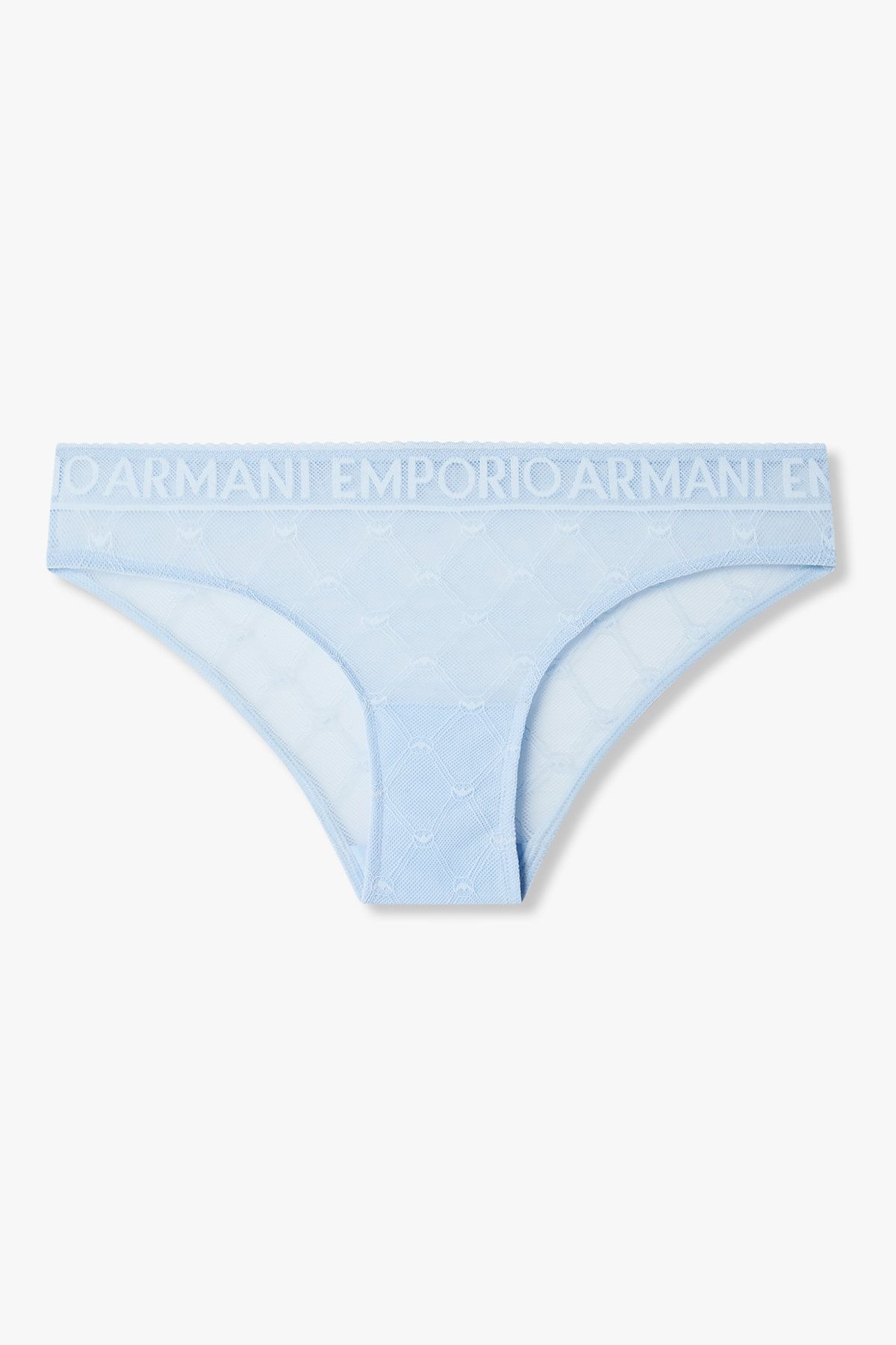 엠포리오 아르마니 언더웨어(EMPORIO ARMANI UNDERWEAR) 여성 다이아 패턴 메쉬 브리프 _라이트 블루 0825111504