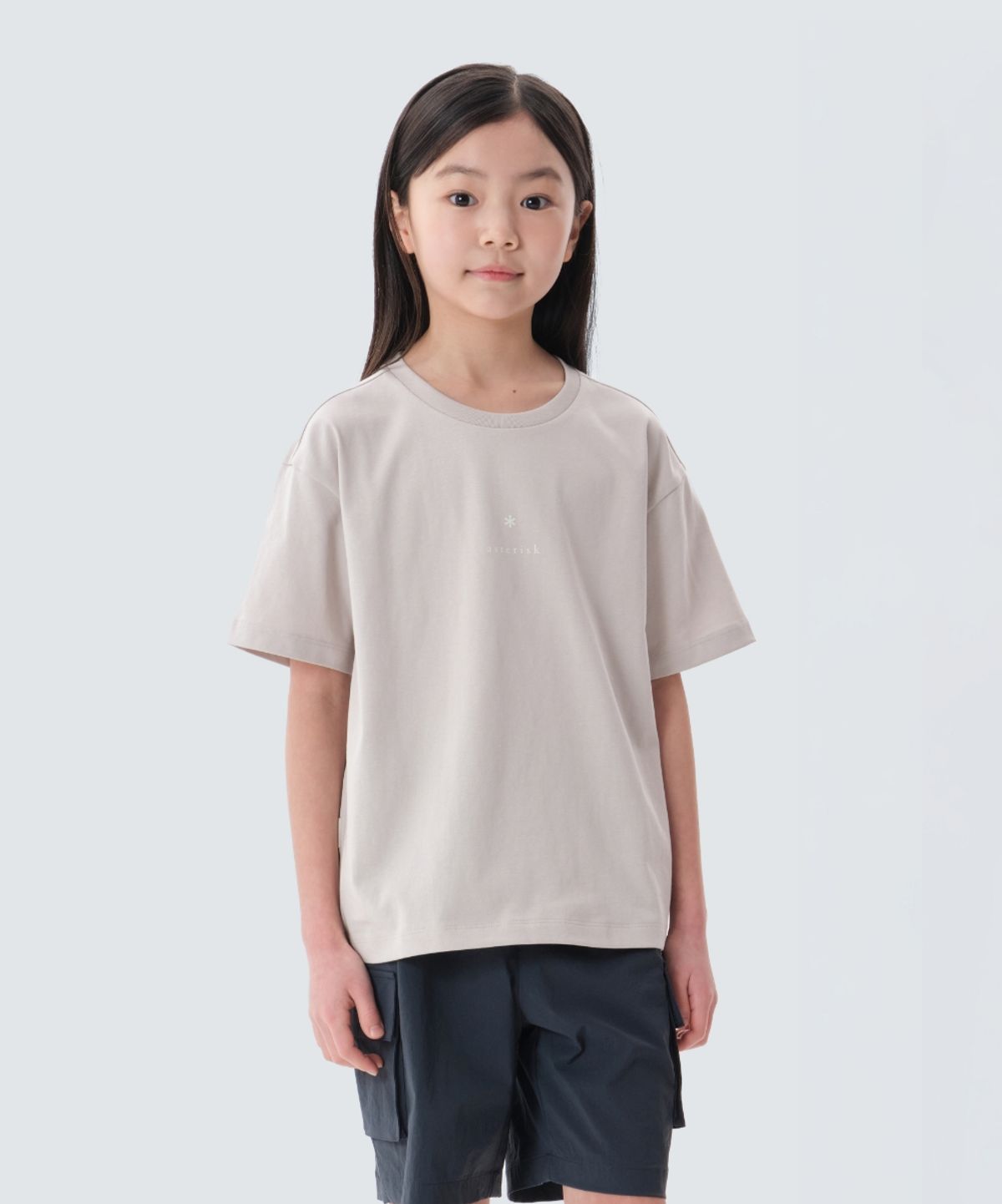 스노우피크 어패럴 키즈(SNOWPEAK APPAREL KIDS) 키즈 에어로쿨 아스타리스크 반팔 티셔츠 (S25MKFTS97) Sand Beige