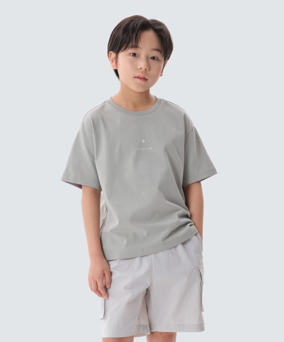 스노우피크 어패럴 키즈(SNOWPEAK APPAREL KIDS) 키즈 에어로쿨 아스타리스크 반팔 티셔츠 (S25MKFTS97) Mint