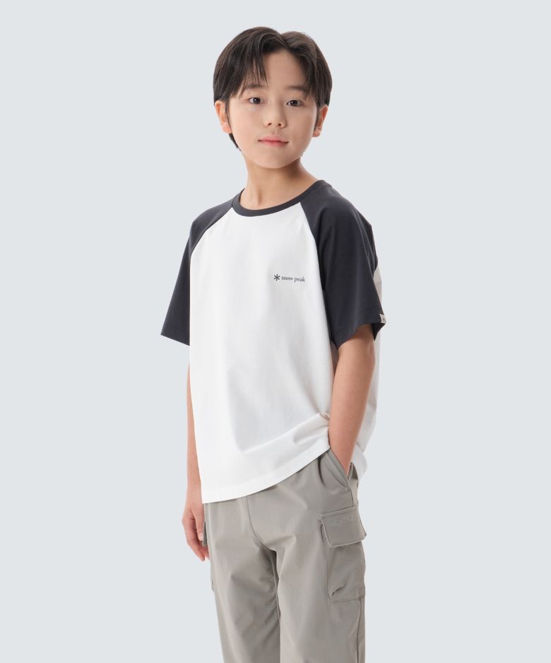 키즈 에어로쿨 배색 반팔 티셔츠 (S25MKFTS96) Dark Navy