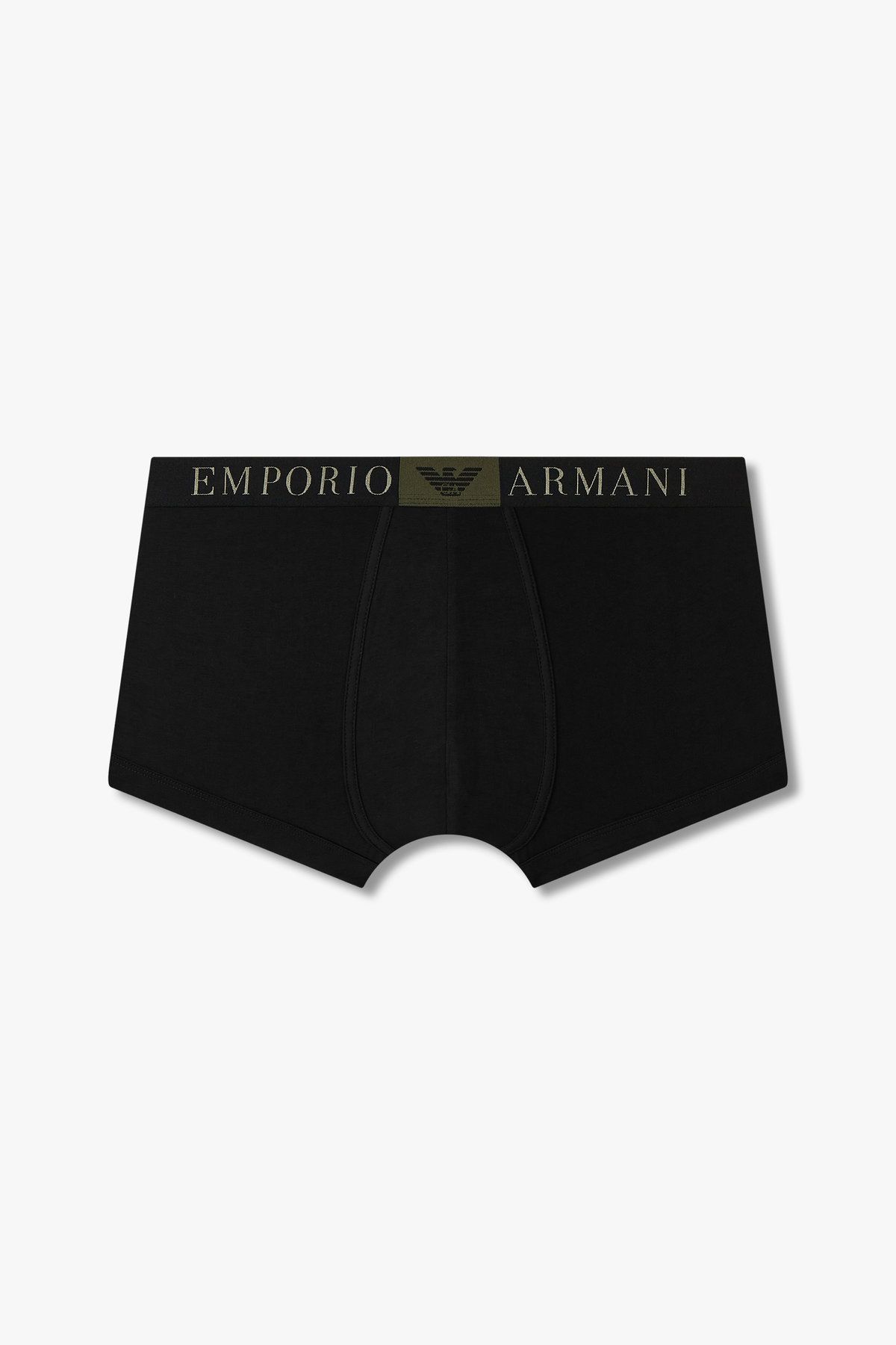엠포리오 아르마니 언더웨어(EMPORIO ARMANI UNDERWEAR) 남성 스퀘어 이글 밴딩 코튼 드로즈 _블랙 0815112016