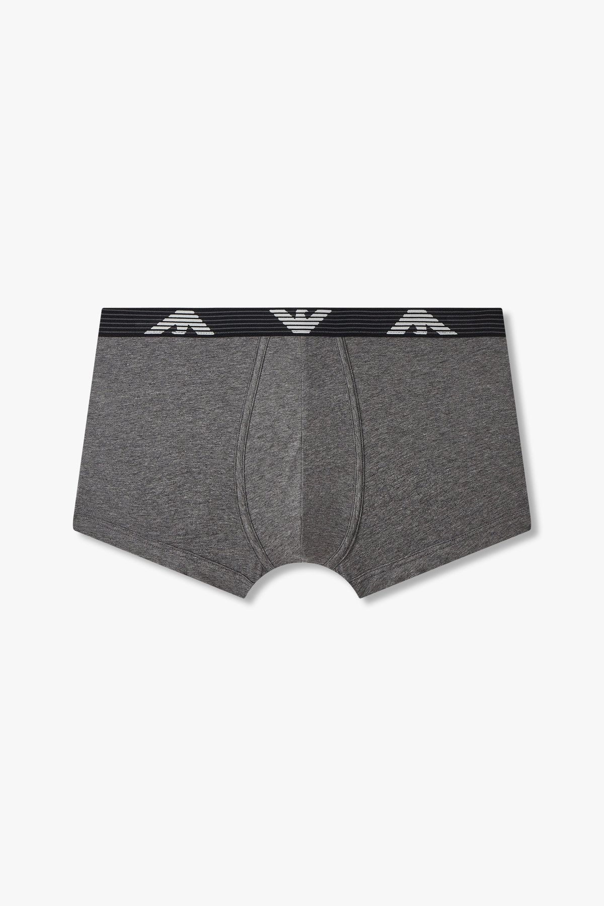 엠포리오 아르마니 언더웨어(EMPORIO ARMANI UNDERWEAR) 남성 스트라이프 밴딩 코튼 드로즈 _멜란지 그레이 0815112010