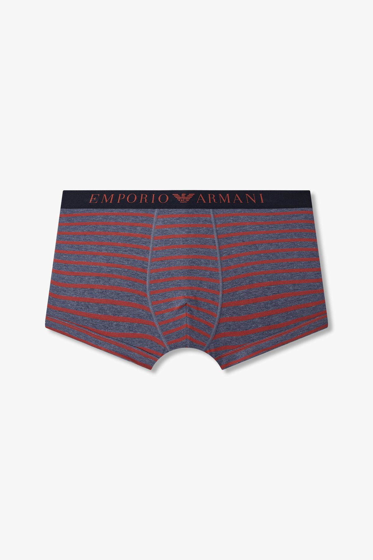 엠포리오 아르마니 언더웨어(EMPORIO ARMANI UNDERWEAR) 남성 스트라이프 패턴 코튼 드로즈 _멜란지 블루 0815112066