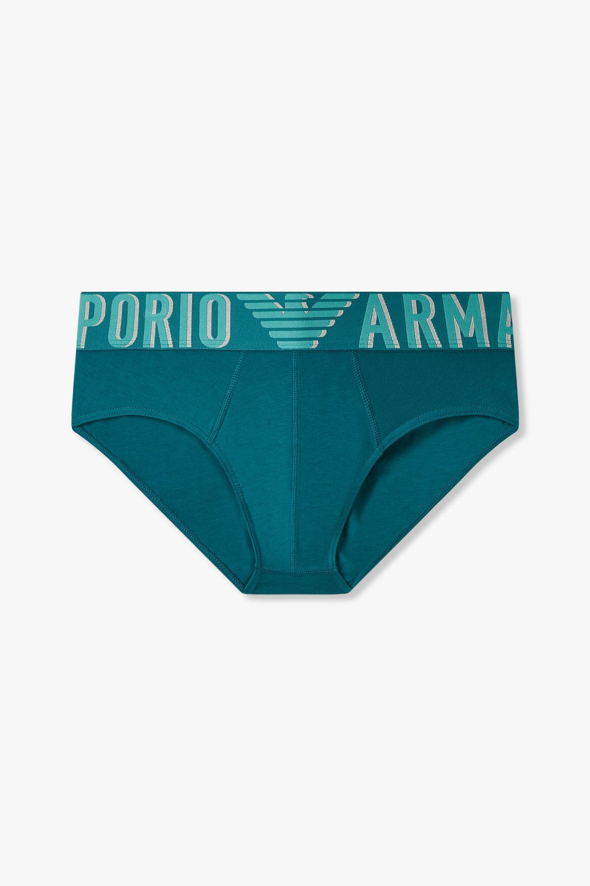 엠포리오 아르마니 언더웨어(EMPORIO ARMANI UNDERWEAR) 남성 볼드 로고 밴딩 코튼 브리프 _블루 0815111005
