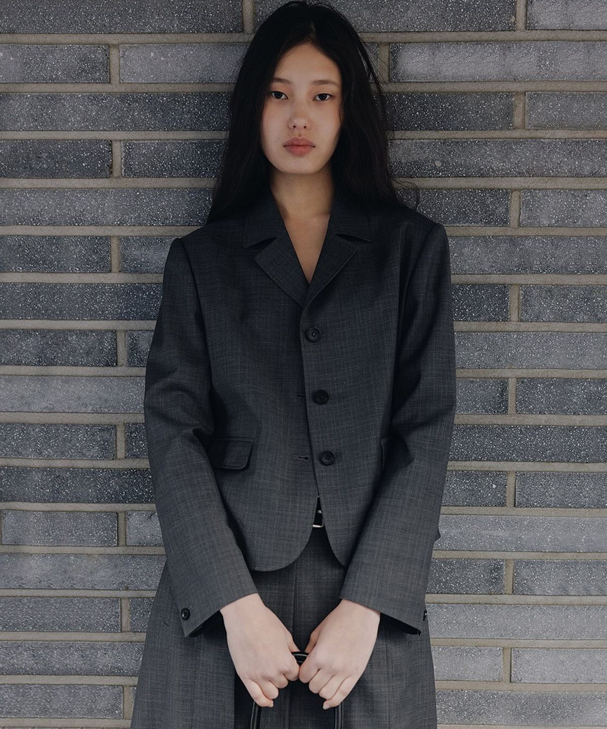 블랭크룸 우먼(BLANKROOM HER) 플레르 자켓_GRAY