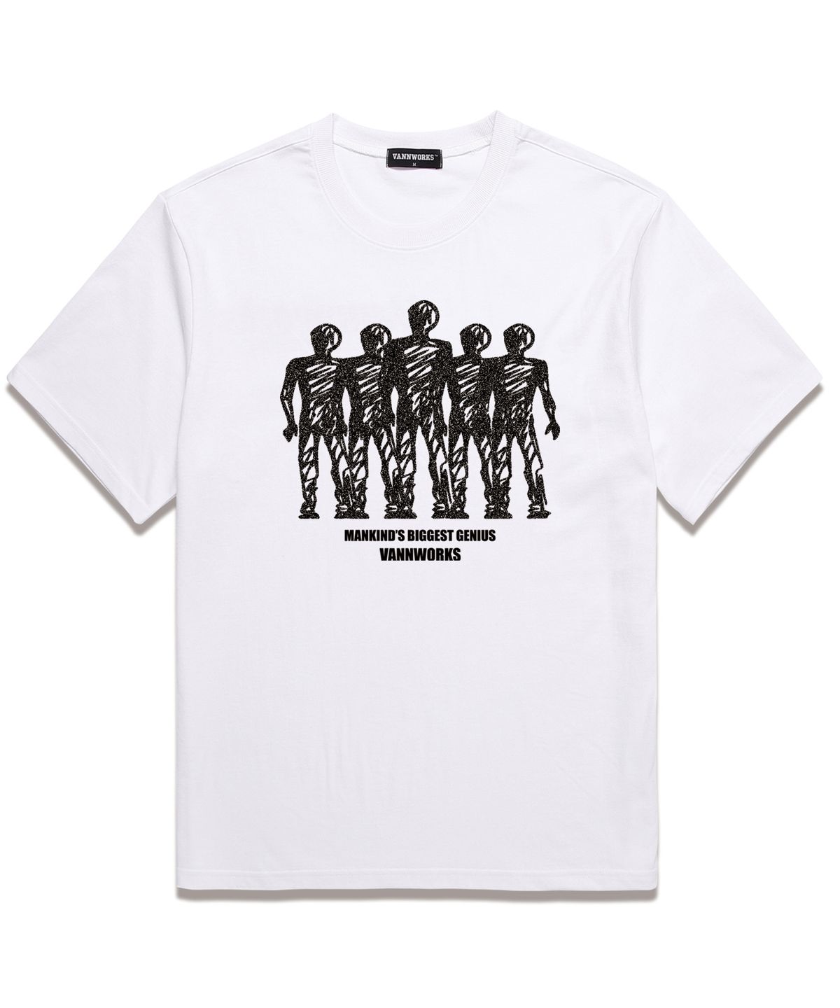밴웍스(VANNWORKS) MANKIND 오버핏 반팔 티셔츠 (VS0121) 화이트