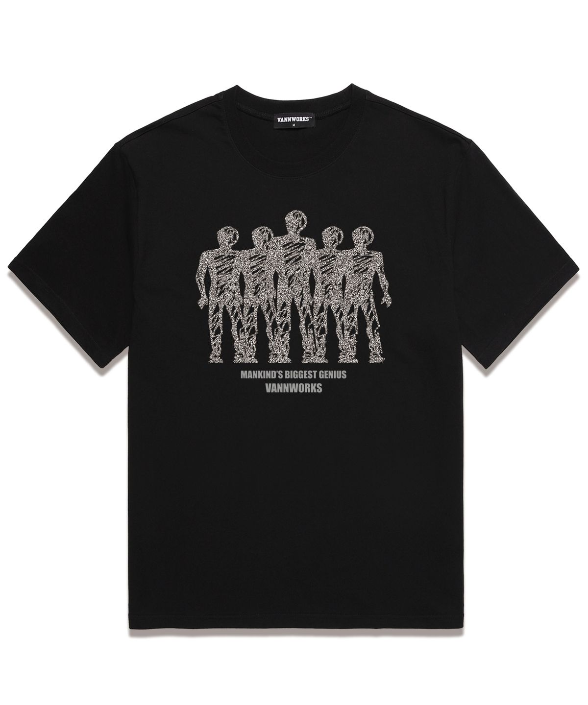 밴웍스(VANNWORKS) MANKIND 오버핏 반팔 티셔츠 (VS0121) 블랙