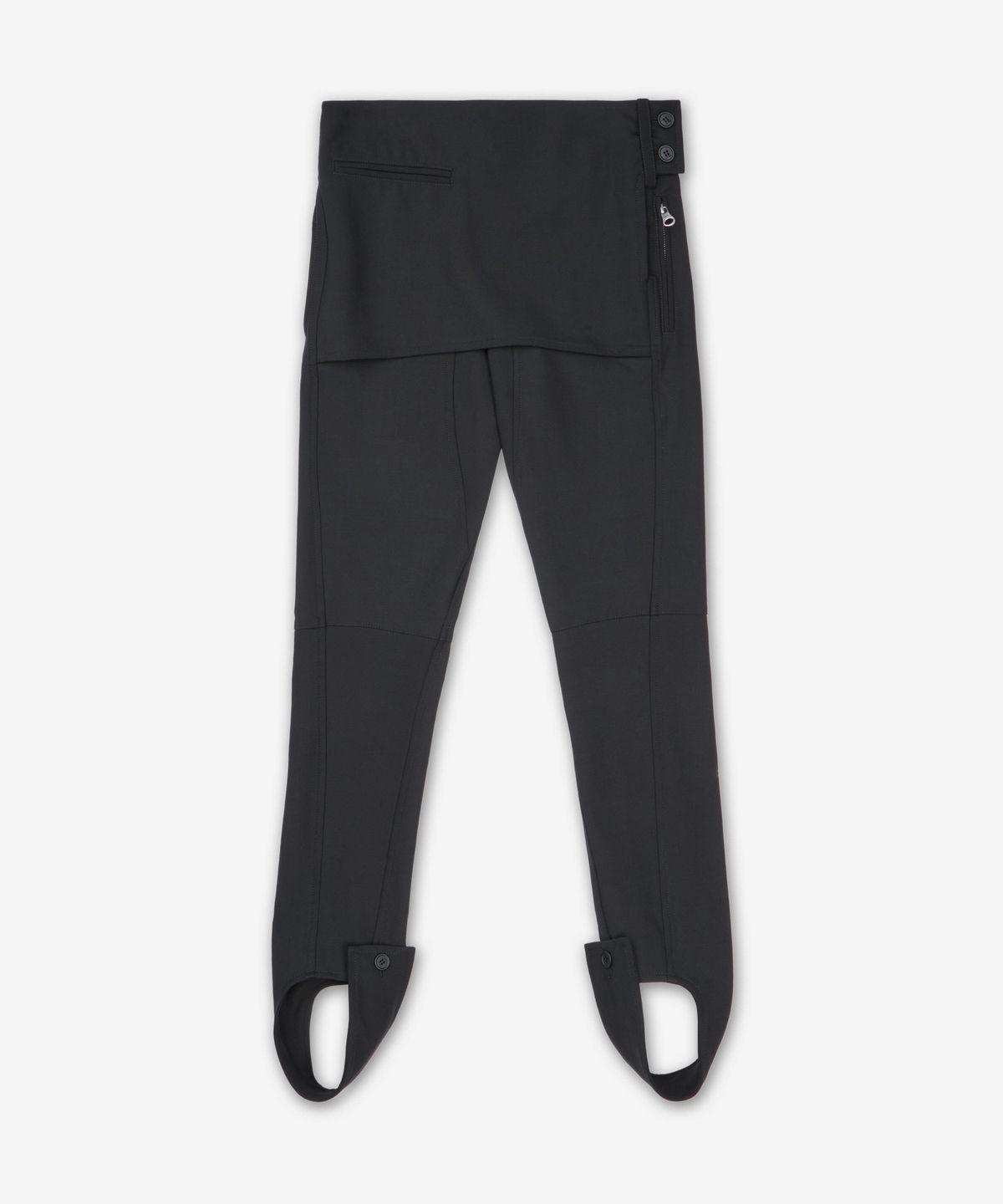 꾸레쥬(COURREGES) 오버스커트 폴리 울 팬츠 팬츠 - 블랙 / 125CPA298PL01709999