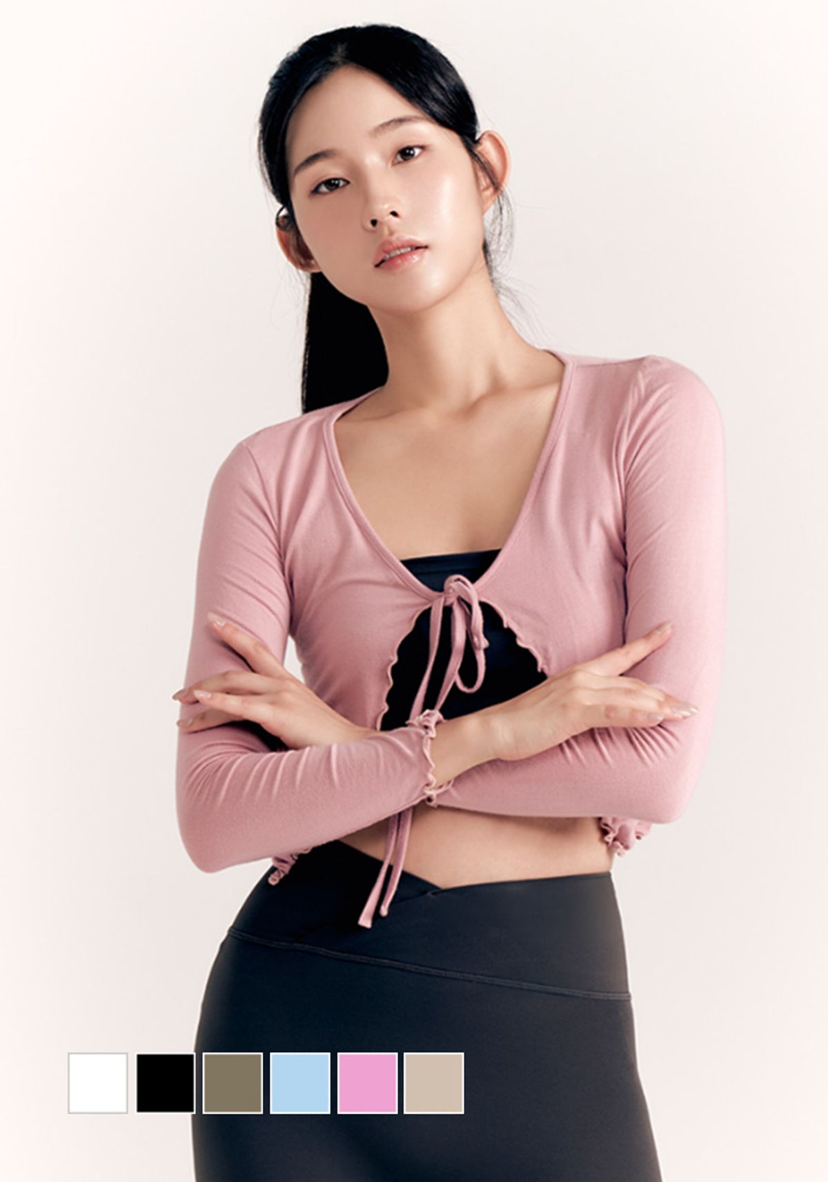시크릿스(SECRETS) 웨이브 리본 가디건