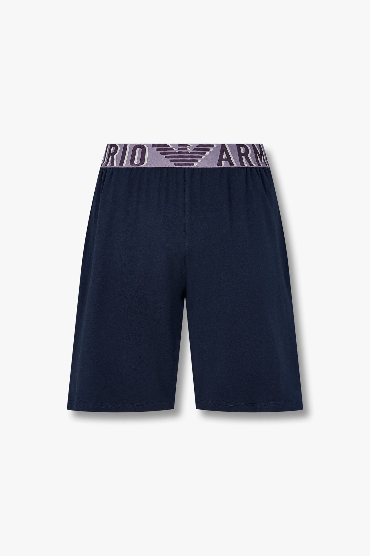 엠포리오 아르마니 언더웨어(EMPORIO ARMANI UNDERWEAR) 남성 볼드 로고 밴딩 라운지 쇼츠 _다크 블루 0815131001
