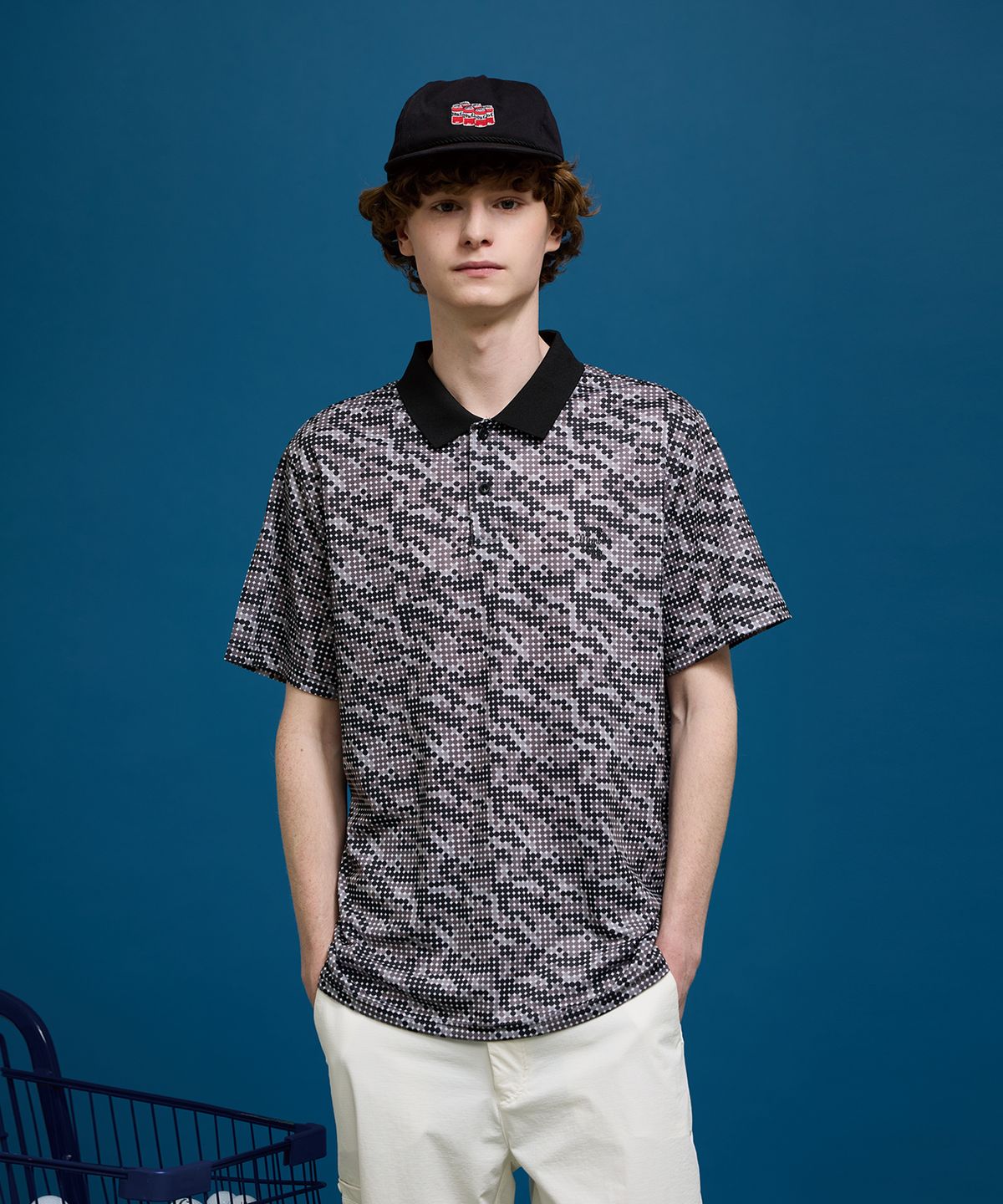 크루멤버스온리(CREW MEMBERS ONLY) RESORT PRINT POLO CAMO