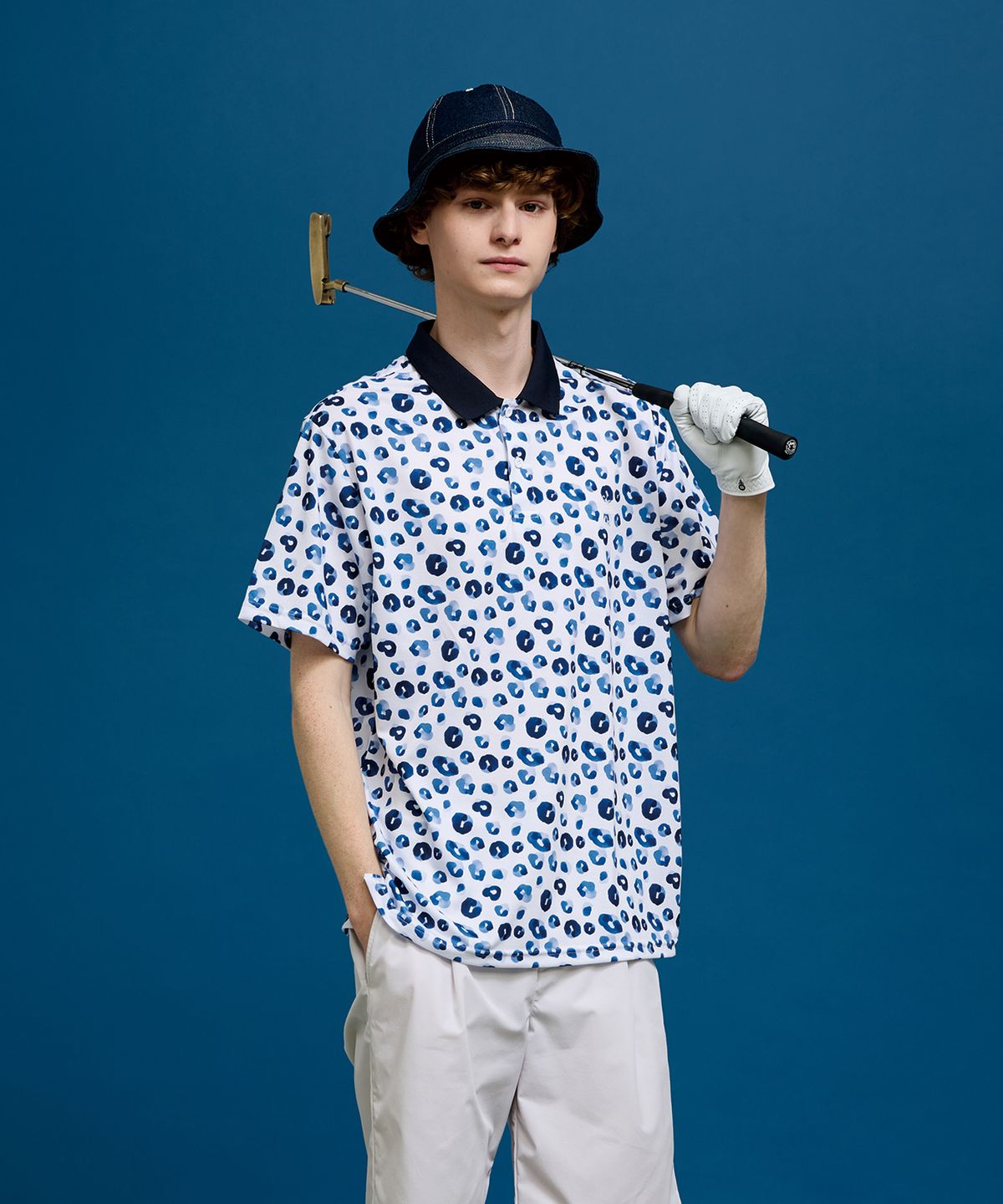 크루멤버스온리(CREW MEMBERS ONLY) RESORT PRINT POLO LEO