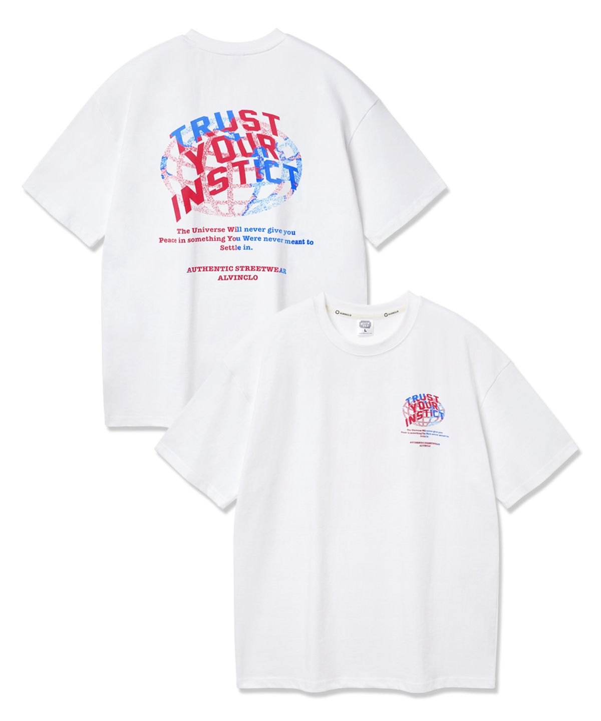 앨빈클로(ALVINCLO) TRUST 오버핏 반팔티 AST4739 (4 COLOR)