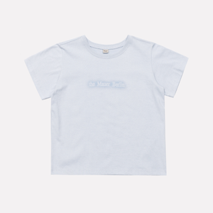 MAUER EDGE POINT LOGO CROP TEE (SKY BLUE)