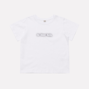 MAUER EDGE POINT LOGO CROP TEE (WHITE)